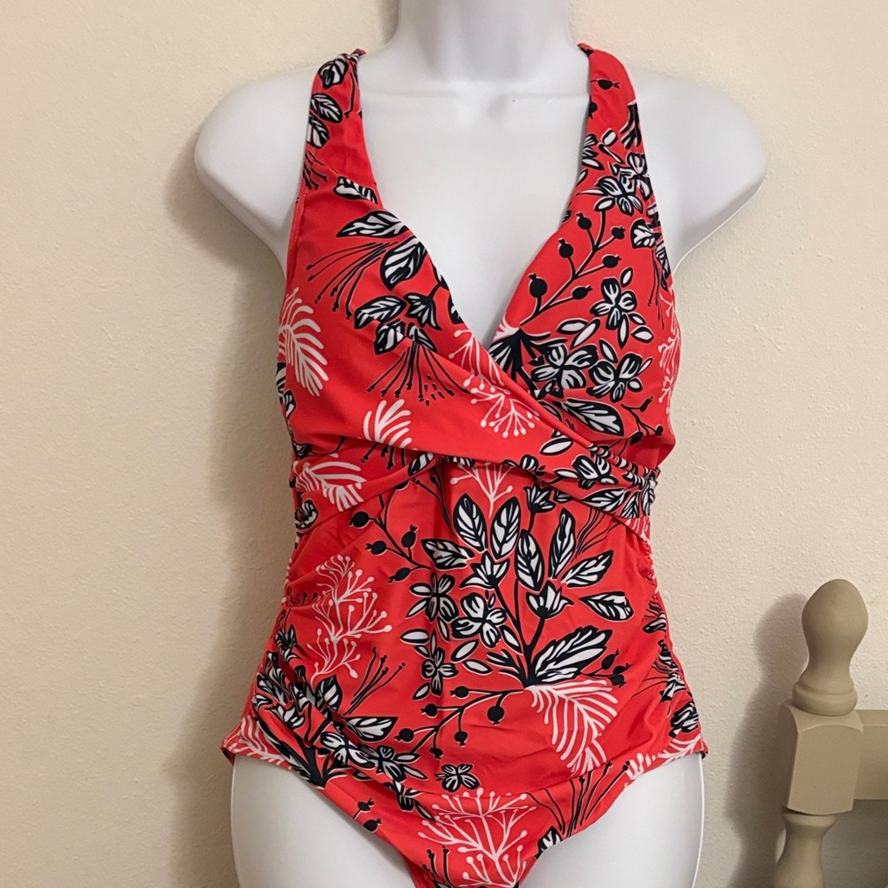 Floral Red women’s Swimwear.